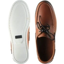 Loake 528 Rubber-soled Deck Shoes -Fashion Shoe Shop loake 528 in cedar calf 3