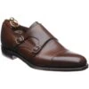 Loake Cannon Double Monk Shoes 2 Loake Cannon Double Monk Shoes -Fashion Shoe Shop loake cannon in dark brown calf 1