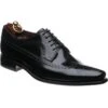 Loake Clint Brogues -Fashion Shoe Shop loake clint in black polished 1