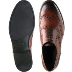 Loake Hepworth Hybrid-soled Brogues -Fashion Shoe Shop loake hepworth in chestnut calf 3