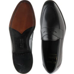 Loake Hornbeam Loafers -Fashion Shoe Shop loake hornbeam in carbon black calf 3