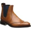 Loake Hoskins Rubber-soled Brogue Boots -Fashion Shoe Shop loake hoskins in tan calf 1
