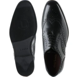 Loake Kerridge Rubber-soled Brogues -Fashion Shoe Shop loake kerridge in black calf 3