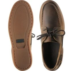 Loake Lymington Rubber-soled Deck Shoes -Fashion Shoe Shop loake lymington in brown nubuck 3