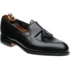 Loake Russell Tasselled Loafers -Fashion Shoe Shop loake russell in black calf 1
