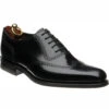 Loake Tay Rubber-soled Brogues -Fashion Shoe Shop loake tay in black polished 1