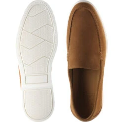 Loake Tuscany Rubber-soled Loafers -Fashion Shoe Shop loake tuscany in chestnut suede 3