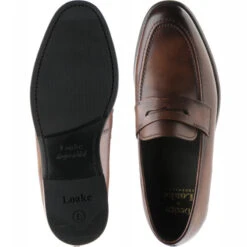 Loake Wiggins Rubber-soled Loafers -Fashion Shoe Shop loake wiggins in dark brown calf 3