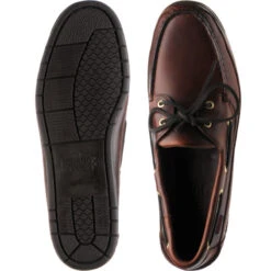 Sebago Schoonerrubber-soled Deck Shoes -Fashion Shoe Shop sebago schooner in brown 3