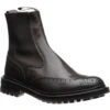 Henry Rubber-soled Brogue Boots 2 Henry Rubber-soled Brogue Boots -Fashion Shoe Shop trickers henry in espresso calf 1