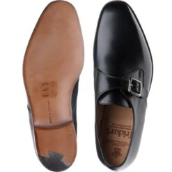 Mayfair Monk Shoes -Fashion Shoe Shop trickers mayfair in black calf 3